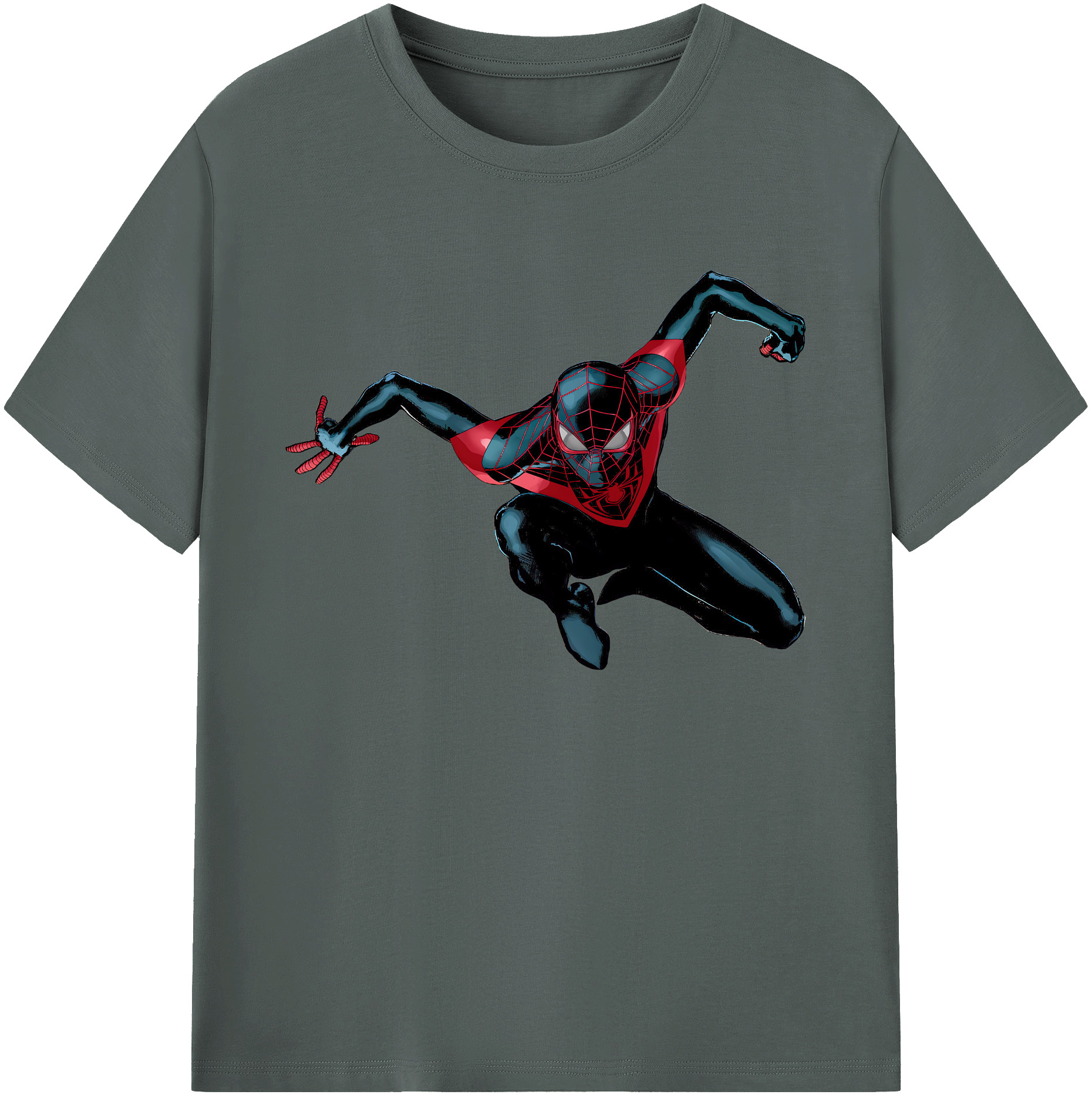 （画像用） Spider Man スパイダーマン 綿100％ メンズ半袖Tシャツ｜肌触りやわらか＆通気性
